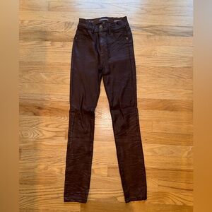 DL1961 coated brown jeans size 24 never worn